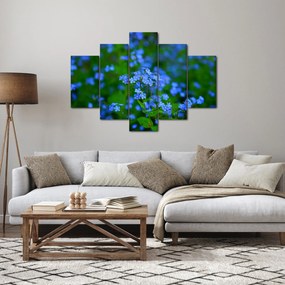 Tablou cu flori albastre (150x105 cm)