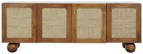Bufet, natur, din lemn de acacia si rattan, Solea