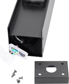 Brilagi - Lampă de exterior cu 2 prize SCHUKO, 1xG9/11W/230V, IP44, neagră