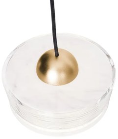 Lustră LED pe cablu MAXLIGHT P0543 LIPARI LED/22W/230V d. 35 cm transparent