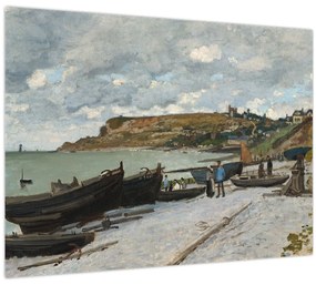 Tablou pe sticlă - Claude Monet, Sainte Adresse, reproducere (70x50 cm)