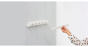 Uscator de rufe rabatabil Brabantia Pull-out 90300175, 22 m, Montare pe perete, Blocare automata, Rezistent la coroziune, Alb