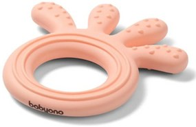 Dințitor din silicon BabyOno - Caracatiță, roz