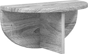 vidaXL Raft de perete Gri Sonoma 38 x 19 x 19 cm Lemn compozit