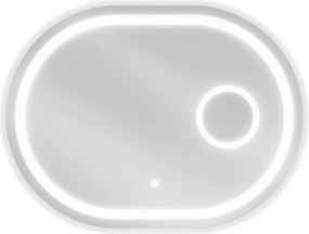 Mexen Umba oglindă de baie iluminată cu oglindă cosmetică 100 x 80 cm, LED 6000K, anti-abur - 9822-100-080-611-00