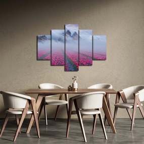 Tablou - Peisaj cu câmpuri de lalele (150x105 cm)