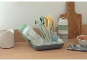 Suport pentru uscarea biberoanelor Beaba verde/gri