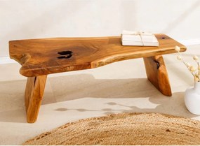 Banca din lemn de tec Nature Root 100cm