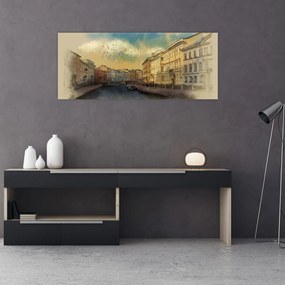 Tablou - Râul Moyka, Sankt Petersburg, Rusia (120x50 cm)