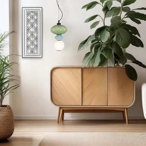 Lustră LED pe cablu ASCOLI LED/8W/230V d. 20 cm verde/albastru