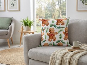 Husa din flanel pentru perna MERRY GINGER 45x45 cm, colorat