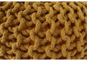 Taburet tricotat, bumbac muştar, GOBI TYP 2