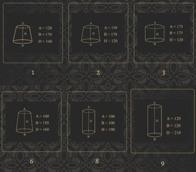 Candelabru 8 brate elegant realizat manual TAMARA