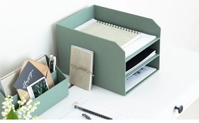 Organizator verde pentru documente din carton Trey Canvas Paper Laminate – Bigso