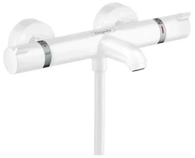 Baterie cada - dus termostatata Hansgrohe Ecostat Comfort alb mat