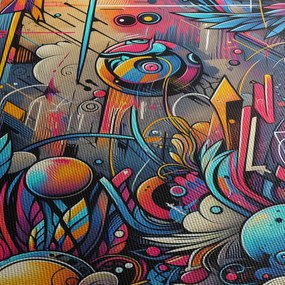 Tablou - Graffiti multicolor (90x60 cm)