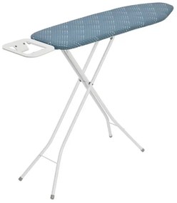 Masă de călcat Kinghoff KH 1938, 107.5x30.5 cm, 4 poziții de reglare, Suport pentru fier de călcat, albastru