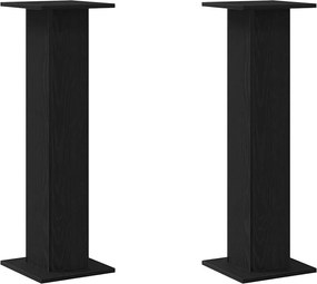 vidaXL Suport pentru plante 2 pcs Stejar Negru 30 x 30 x 95 cm