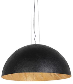 Lampă suspendată industrială neagră cu auriu 70 cm - Magna
