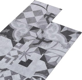 vidaXL Plăci de Pardoseală 18 pcs Gri 5,26 m² PVC
