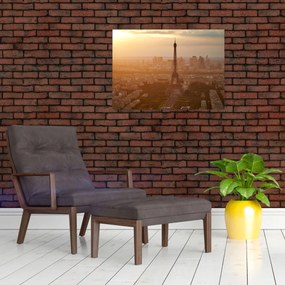 Tablou pe sticlă - Turnul Eiffel (70x50 cm)