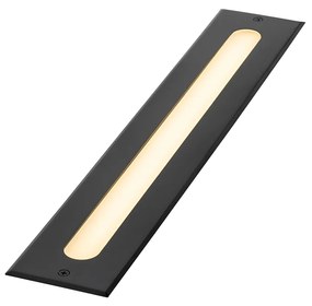 Spot modern de sol negru 50 cm incluzând LED IP65 - Eline