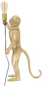 Lampa aurie din polirasina, soclu E27, max 40W, 26 x 34 x 55 cm, Monkey Mauro Ferreti
