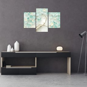 Tablou - Copac auriu înflorit (90x60 cm)