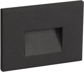 Spot aplicat perete exterior LED 3000K IP65 Pik negru