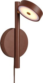 Aplica de perete LED din lemn de frasin maro Okinawa