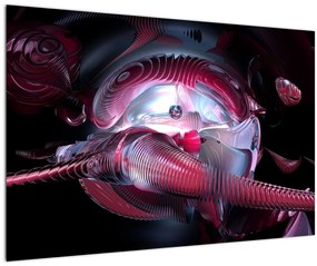 Tablou - Abstracție, viermi spațiali (90x60 cm)