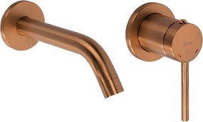 Baterie lavoar incastrata Rea Clif cupru periat