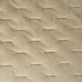 Cuvertura de pat din catifea ASTRALIA, bej Dimensiune: 170 x 210 cm