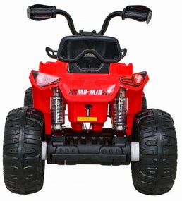 ATV Electric cu acumulator pentru copii NOVOKIDS™ Madness Quad PRO , Cu melodii si lumini, Lungime 100 cm, 3-8 ani , Max 30 kg , Roti EVA, 12V, Rosu