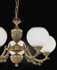 Candelabru din alama cu 5 brate design italian 8650