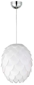 Pendul Choke, d=30 cm, h=36 cm, 40 w, alb, 1xe27