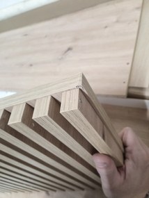 OFERTA Comoda TV de perete ENTSIAN 150x40cm, stejar artisan II. calitate