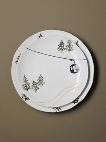 Farfurie din ceramica, D21cm, Slalom