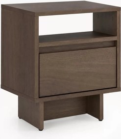 Noptieră cu sertar Zolia 40 cm - nuc elegant