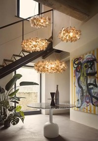 Lustra design unicat realizata manual Clizia XXL Mama Non Mama Gold, 130cm