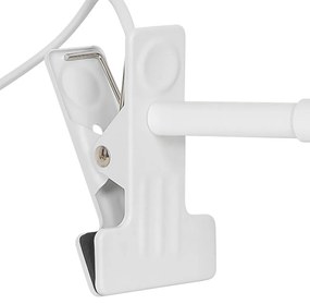 Veioza/ Lampa cu clips/ clema de birou Matis alb