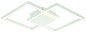 Lustra LED design modern geometric Erick alb