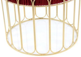 Puf/ Taburet tapitat Cleopatra Bordeaux