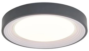 Plafonieră modernă gri cu alb 38cm incl. LED Dimmable - Kanton
