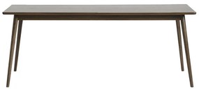 Masă de dining maro extensibilă cu blat cu aspect de lemn de stejar 190x90 cm Barrali – Unique Furniture