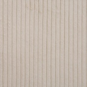 Colțar crem cu tapițerie din catifea reiată (cu colț pe partea dreaptă) Ariella – Ropez