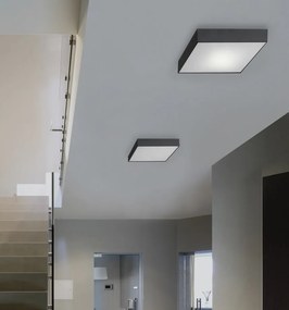Plafoniera LED cu telecomanda design slim MONZA S 22 CCT alba