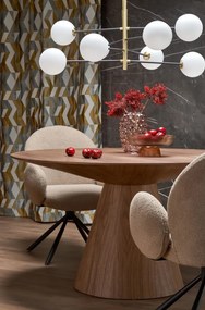 Set masa rotunda Henderson + 4 scaune K498 bej