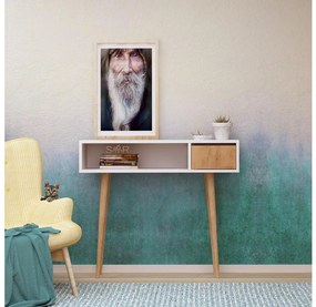 Consolă KIOGI 94 x 100 cm, alb/bej