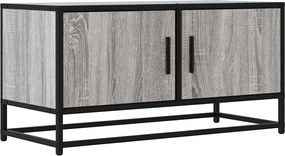 vidaXL Dulap TV, gri sonoma, 80x34,5x40 cm, lemn prelucrat și metal